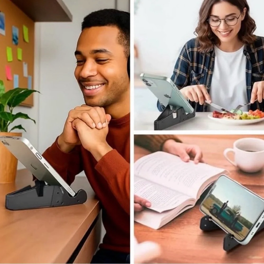 💞 New Black Travel Universal Folding Phone Stand